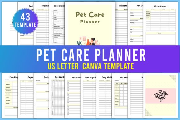 Download Pet Care Planner Canva Interior - Pet care Collection