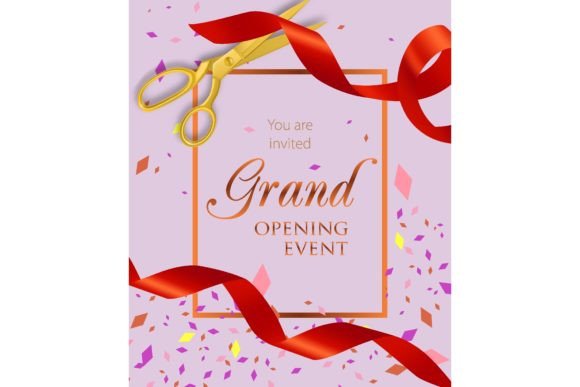 Download Grand Opening Event Lettering with Sciss - Premium Resources