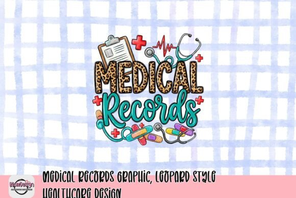 Download Medical Records Graphic, Leopard Style Healthcare Design - Premium Resources