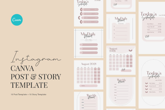 Download Minimalist Activity Planner Canva - Minimal Collection