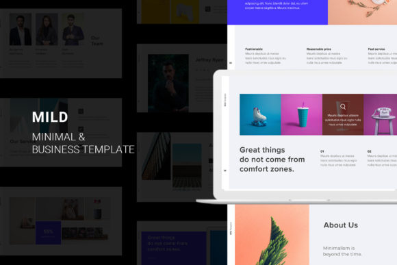 Download Mild Minimal Keynote Template - Minimal Collection