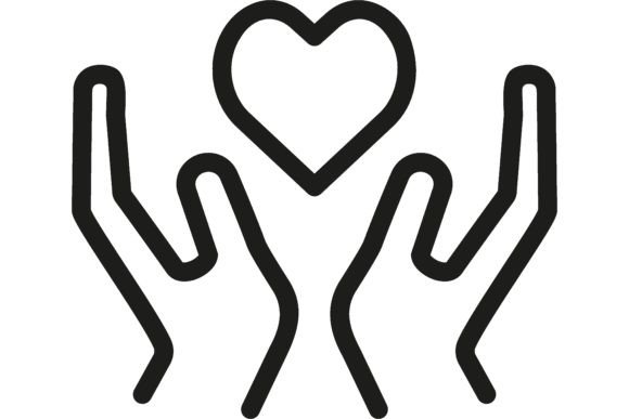 Download Heart Disease Prevention Line Icon. Hand - Event Collection