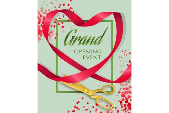 Download Grand Opening Event Lettering with Ribbo - Premium Resources