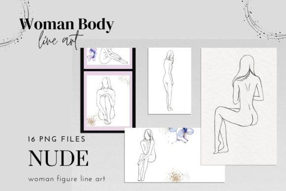 Download Woman Nude Line Drawing Clipart, Female - Premium Resources