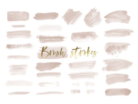 Download Watercolor Brush Strokes in Nude - Premium Resources